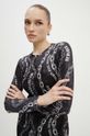 Платье из велюра Versace Jeans Couture чёрный 77HAO9B0.JS367