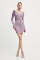 Сукня Versace Jeans Couture 77HAOM23.CM60H рожевий AW24