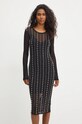 Versace Jeans Couture rochie 77HAO920.CJM01 negru AW24