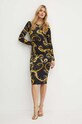 Versace Jeans Couture rochie 77HAO9B0.JS358 negru AW24