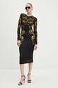 Versace Jeans Couture rochie 77HAO9P8.JS419 negru AW24