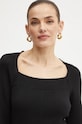 Luisa Spagnoli rochie din lana MANDOLA negru 58510
