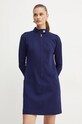 Шерстяное платье Luisa Spagnoli MARILINA 541495 голубой AW24