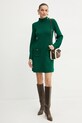 Luisa Spagnoli rochie din lana MELODIOSA 58421 verde AW24