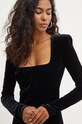Patrizia Pepe rochie de catifea negru 2A2827.J230
