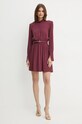 Patrizia Pepe sukienka 2A2844.A509 bordowy AW24