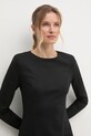 United Colors of Benetton rochie negru 4T9ADV0AD