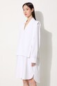 Бавовняна сукня Kenzo Oxford Knee Shirting Dress білий FE62RO2919LO.01