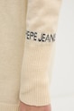 Pepe Jeans rochie din amestec de lana HAZEL DRESS PL953593 bej