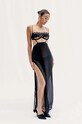 GOD SAVE QUEENS sukienka STARDUST MAXI DRESS casual czarny GSQ.121.313