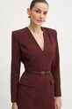Obleka s primesjo volne Elisabetta Franchi bordo AB63747E2