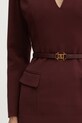 Obleka s primesjo volne Elisabetta Franchi AB63747E2 bordo