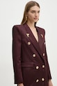 Elisabetta Franchi rochie din lana burgundia AB73047E2
