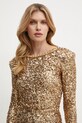 Obleka Elisabetta Franchi zlata AB75947E2