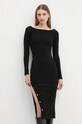 Φόρεμα Elisabetta Franchi AM19S47E2 μαύρο AW24