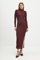 Šaty Elisabetta Franchi AM26S47E2 burgundské AW24