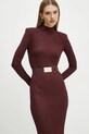 Elisabetta Franchi rochie AM26S47E2 burgundia