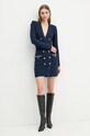 Сукня з домішкою вовни Elisabetta Franchi AM27S47E2 темно-синій AW24