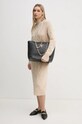 Barbour rochie din lana LDR0834 bej AW24