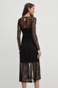 Îmbrăcăminte Sisley rochie 4HLGLV06D negru