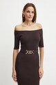 Marciano by Guess sukienka CHO brązowy 4BGK08.5618Z