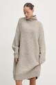 Superdry sukienka z domieszką wełny szary W8011763A.RDA