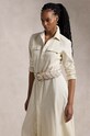 Oblečení Bavlněné šaty Polo Ralph Lauren 211948692 béžová