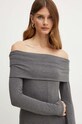 Twinset sukienka szary 242LI2JEE