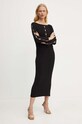 Šaty Twinset 242TP3313 čierna AW24