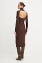 Платье с примесью шерсти Twinset коричневый 242TT3062