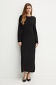 Сукня з домішкою вовни Twinset 242TT3450 чорний AW24