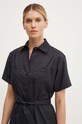 Хлопковое платье A.P.C. robe new drew тёмно-синий COGZR.F05959