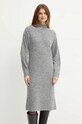Вовняна сукня Boss Orange 50525127 сірий AW24