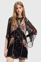 AllSaints rochie LUCIA KORA DRESS mini negru W103DA