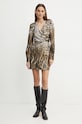 Φόρεμα Guess MARION W4BK40.WGLK2 καφέ AW24