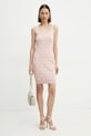 Guess rochie din amestec de lana SARAH W4BK98.Z3JD2 roz NC24
