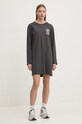 Bavlnené šaty Quiksilver Ls Tee Dress EQYFT04989 sivá AW24