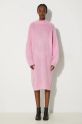 Clothing MM6 Maison Margiela wool blend dress S52DD0045.M13038 pink