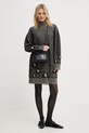 Вълнена рокля с две лица MM6 Maison Margiela S62DA0031.M13076 черен AW24
