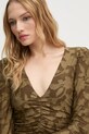 Платье Sisley зелёный 4TY3LV06N
