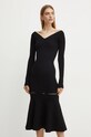 Сукня Victoria Beckham 1424KDR005908A чорний AW24