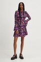 Desigual rochie FLOWER SCRIBB 24WWVW16 violet AW24