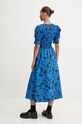 Odzież Desigual sukienka bawełniana SAN DIEGO 24WWVW40 niebieski