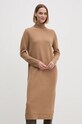 Ρούχα Μάλλινο φόρεμα Tommy Hilfiger WW0WW43080 μπεζ