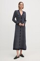 Сукня з домішкою вовни Tommy Hilfiger WW0WW43083 темно-синій AW24