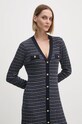 Сукня з домішкою вовни Tommy Hilfiger темно-синій WW0WW43083