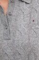 Вълнена рокля Tommy Hilfiger WW0WW43085 сив
