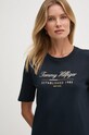 Хлопковое платье Tommy Hilfiger тёмно-синий WW0WW43545