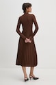 Φόρεμα Tommy Hilfiger WW0WW44176 καφέ AW24