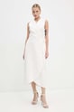 Never Fully Dressed sukienka jeansowa Brooklyn NFDDR1501 beżowy AW24